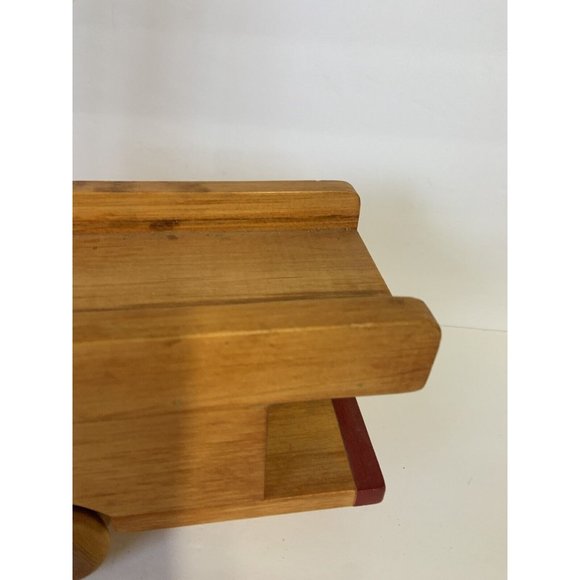 Vintage handmade Wood Firetruck Engine Toy SIGNED DATED - Picture 8 of 16